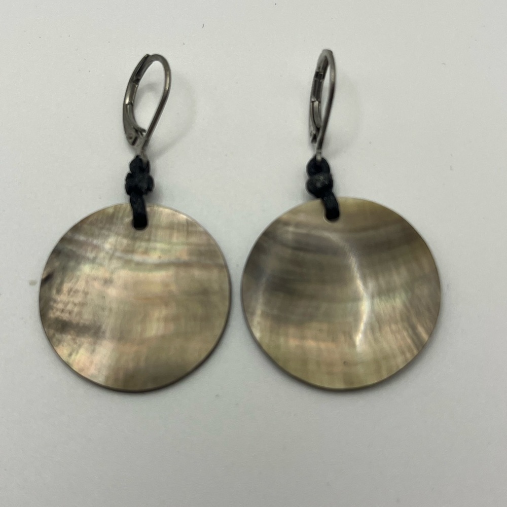 Vintage ~ Abalone Pearl Earrings
